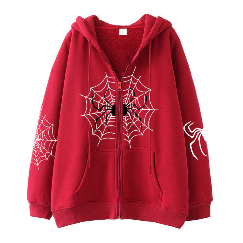 Sweatshirt com capuz Spider Zipper