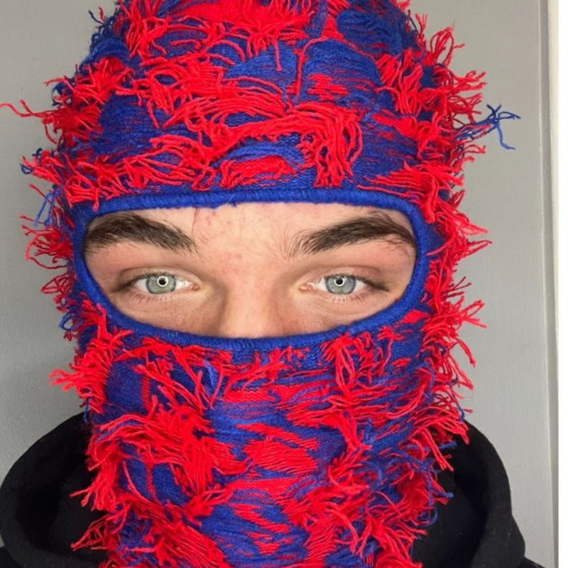 Balaclava Men's And Women's Knitted Camouflage Headgear Personality Fashion Wool Hat - BERSHVIBE