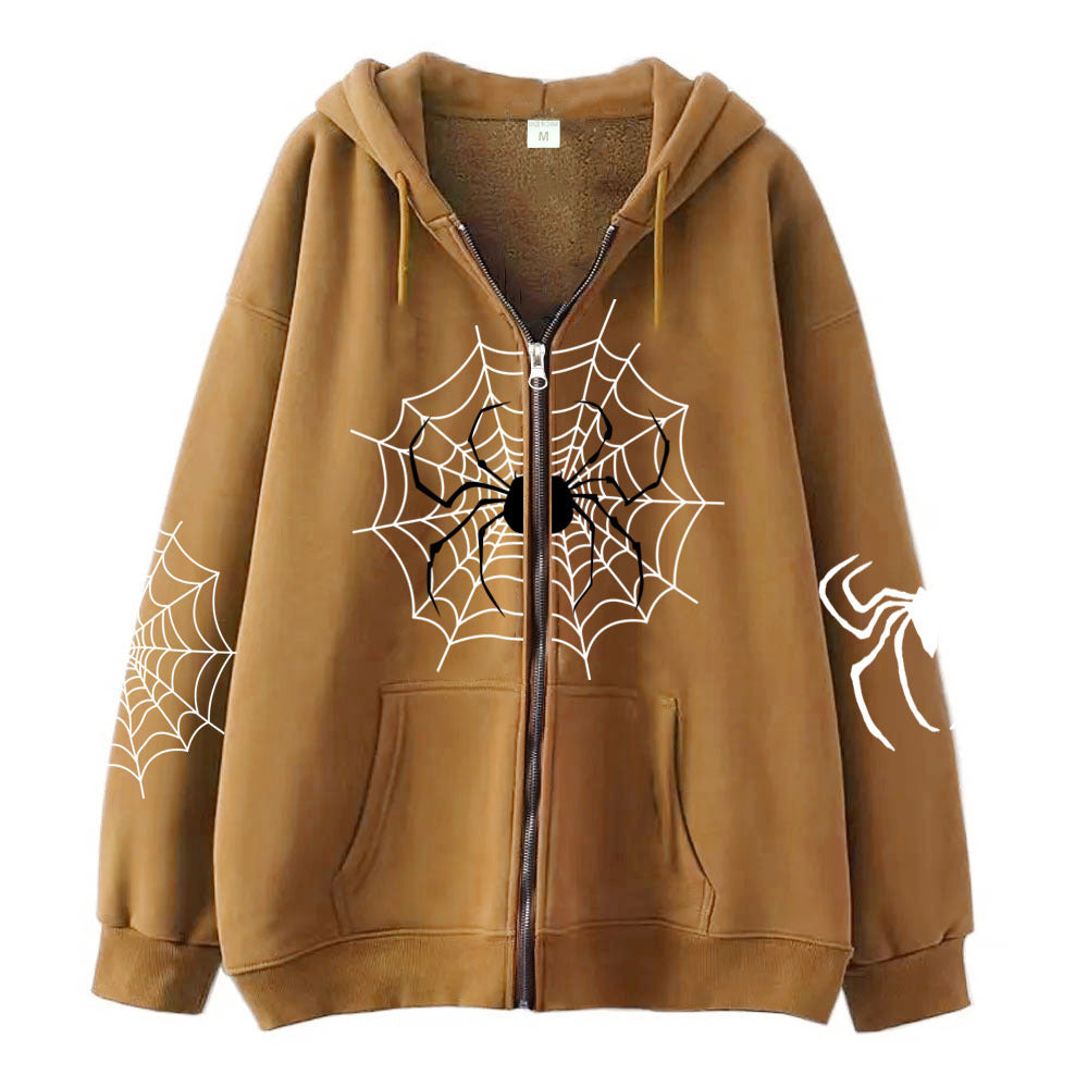 Sweatshirt com capuz Spider Zipper
