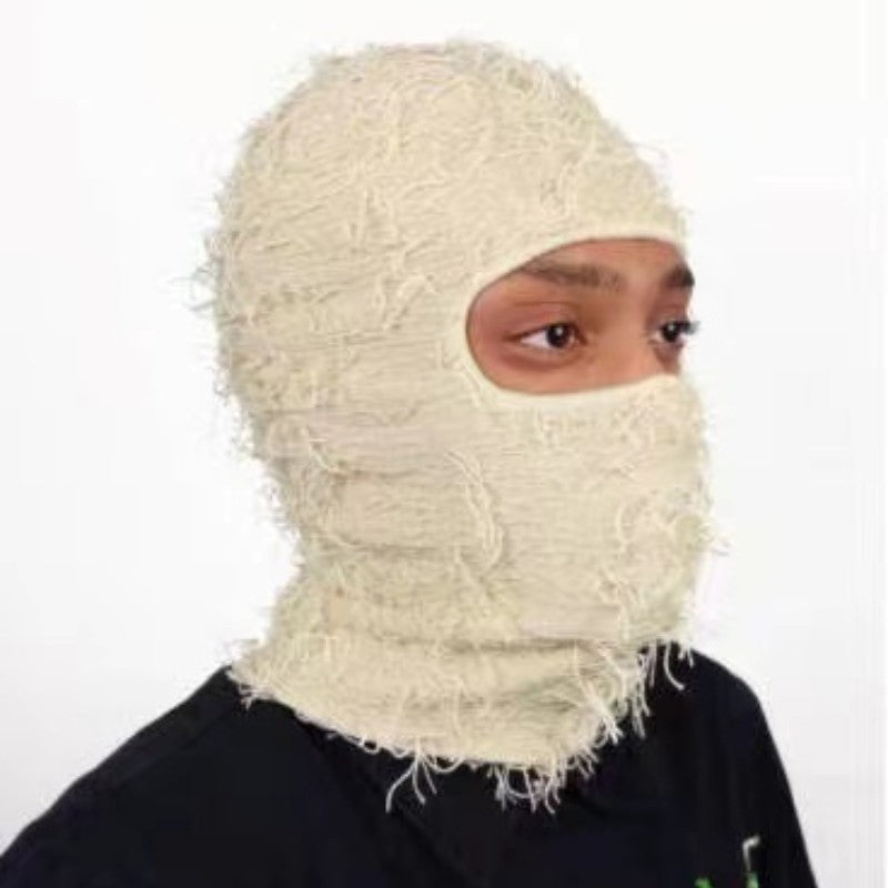 Balaclava Men's And Women's Knitted Camouflage Headgear Personality Fashion Wool Hat - BERSHVIBE
