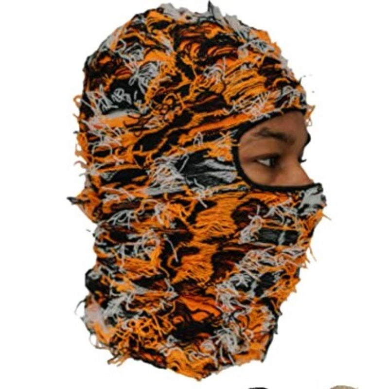 Balaclava Men's And Women's Knitted Camouflage Headgear Personality Fashion Wool Hat - BERSHVIBE