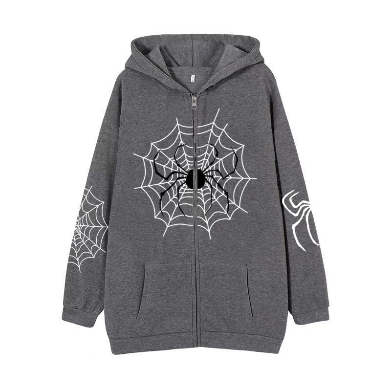 Sweatshirt com capuz Spider Zipper