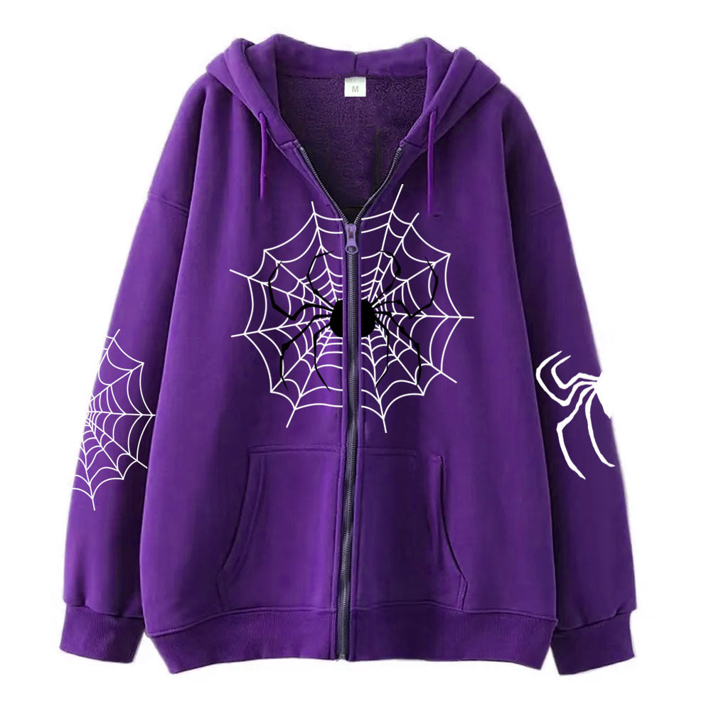 Sweatshirt com capuz Spider Zipper