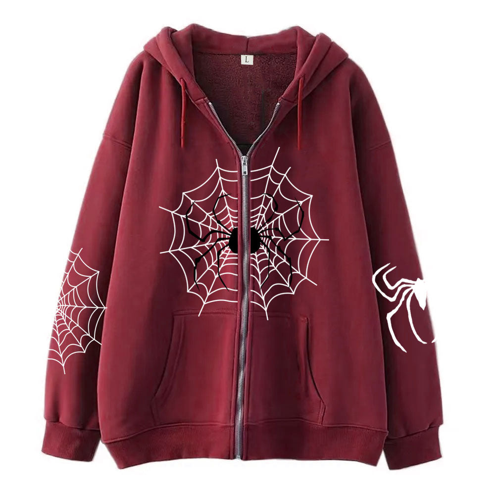 Sweatshirt com capuz Spider Zipper