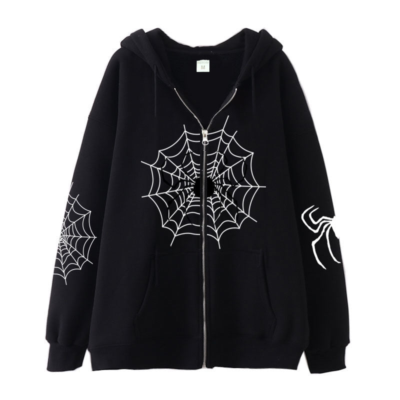 Sweatshirt com capuz Spider Zipper