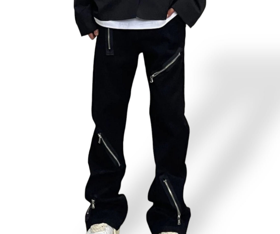 jeans com zíper