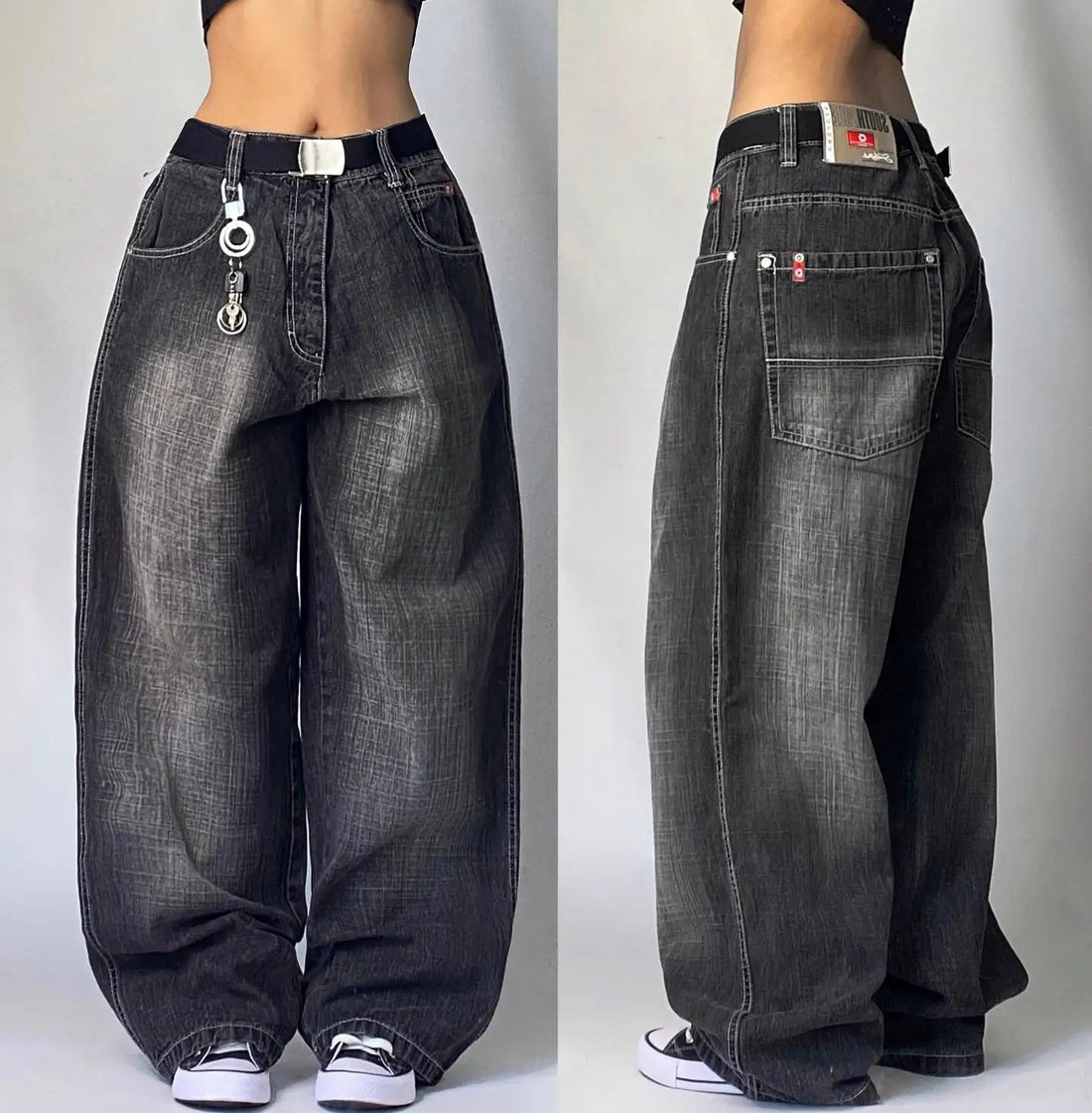Calças super baggy