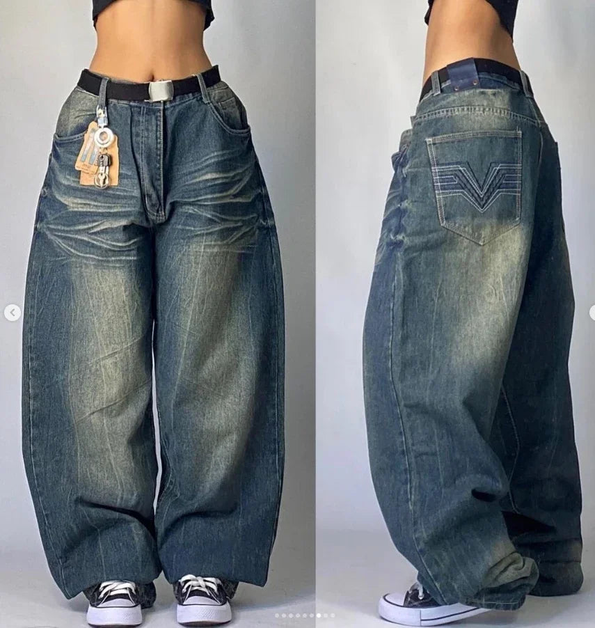 Calças super baggy