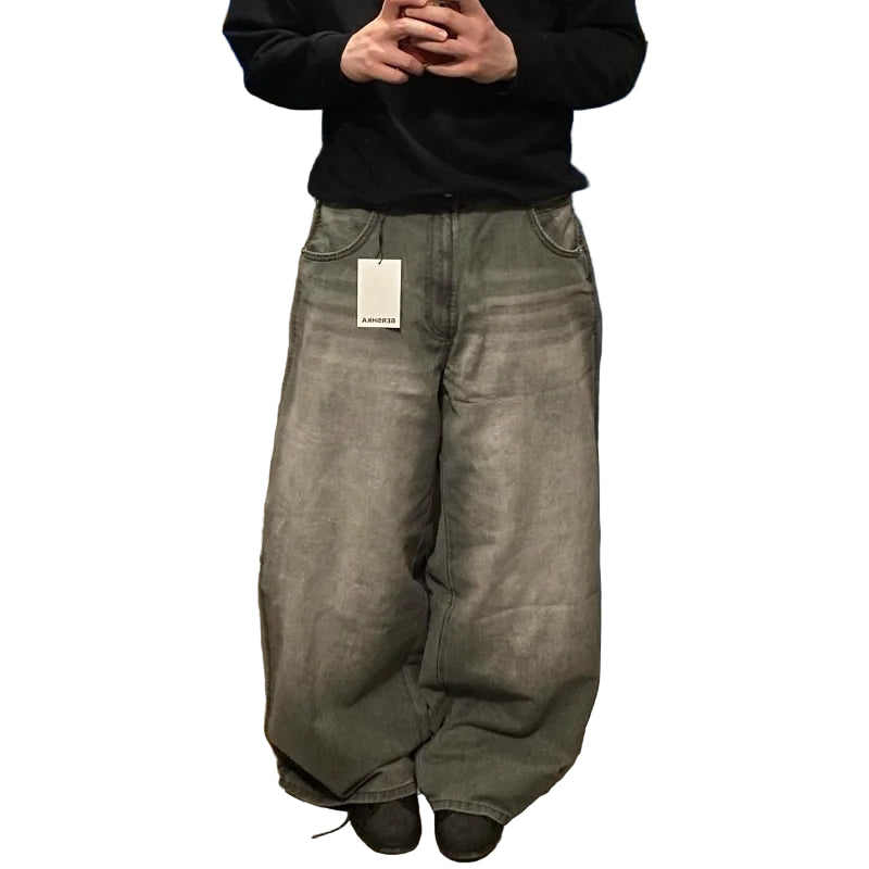 Calças super baggy