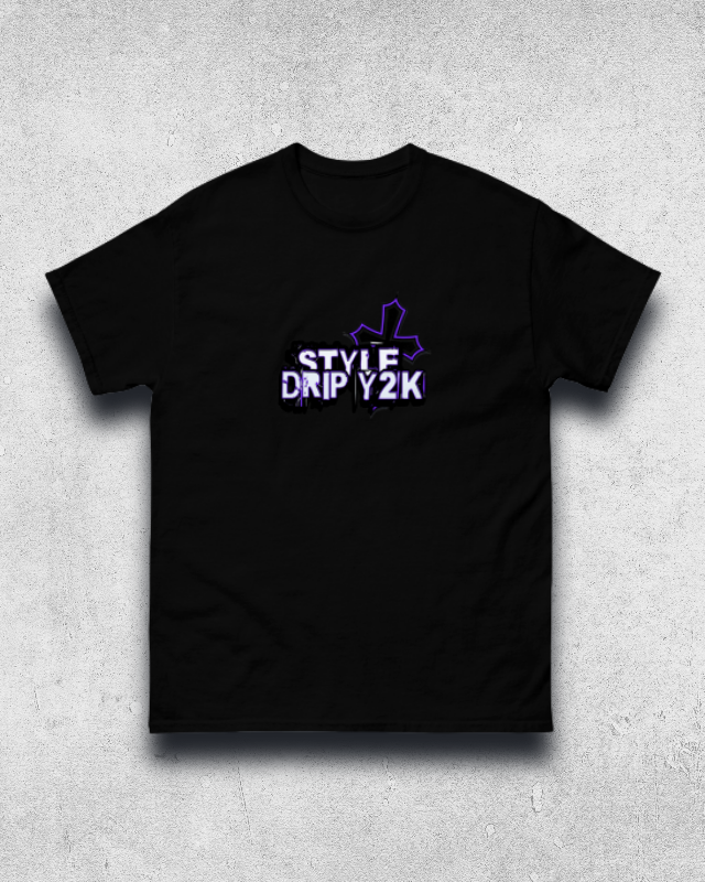 Camiseta gotejamento y2k