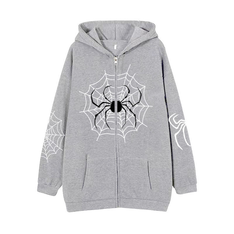 Sweatshirt com capuz Spider Zipper