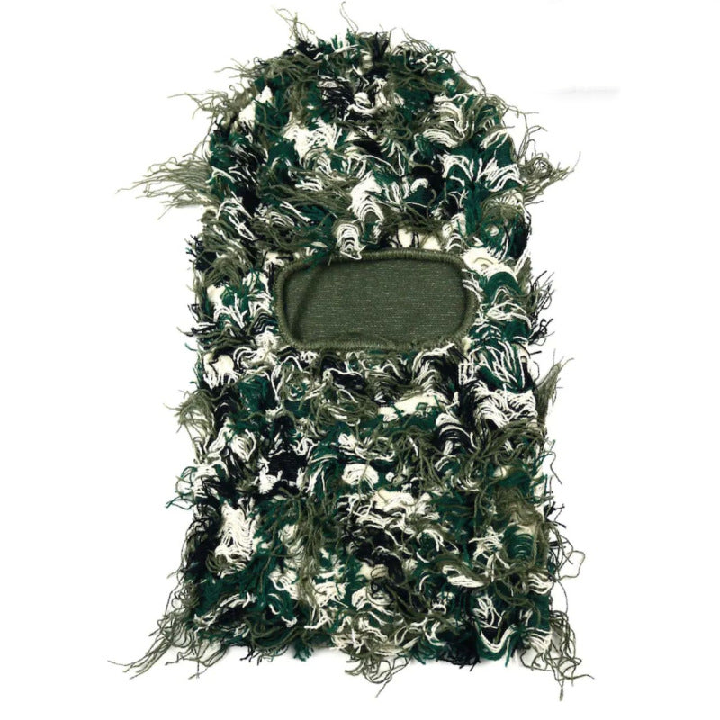 Balaclava Men's And Women's Knitted Camouflage Headgear Personality Fashion Wool Hat - BERSHVIBE