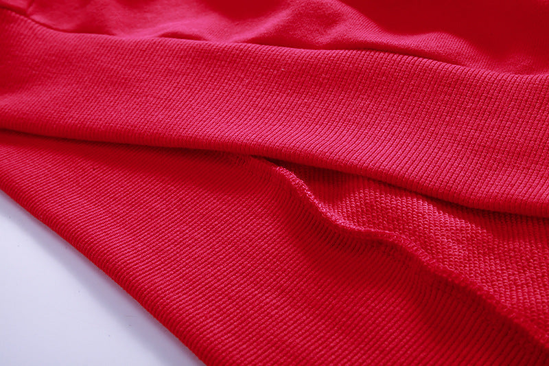 Cotton Hooded Pullover Short Sweater Exposed Navel - BERSHVIBE