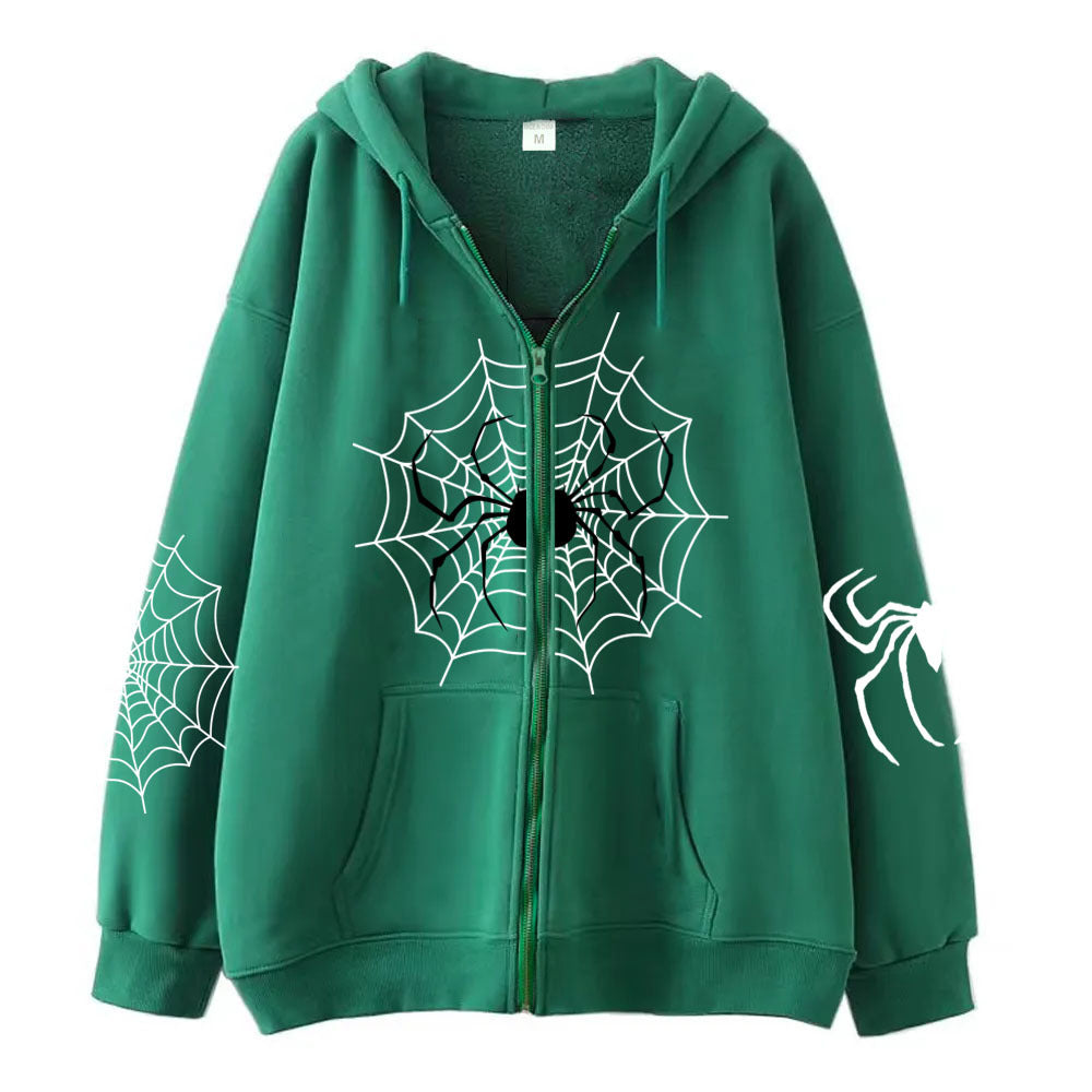 Sweatshirt com capuz Spider Zipper