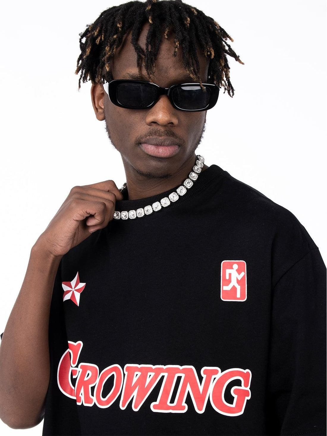 T-shirt Loose Pentagram Printed - BERSHVIBE