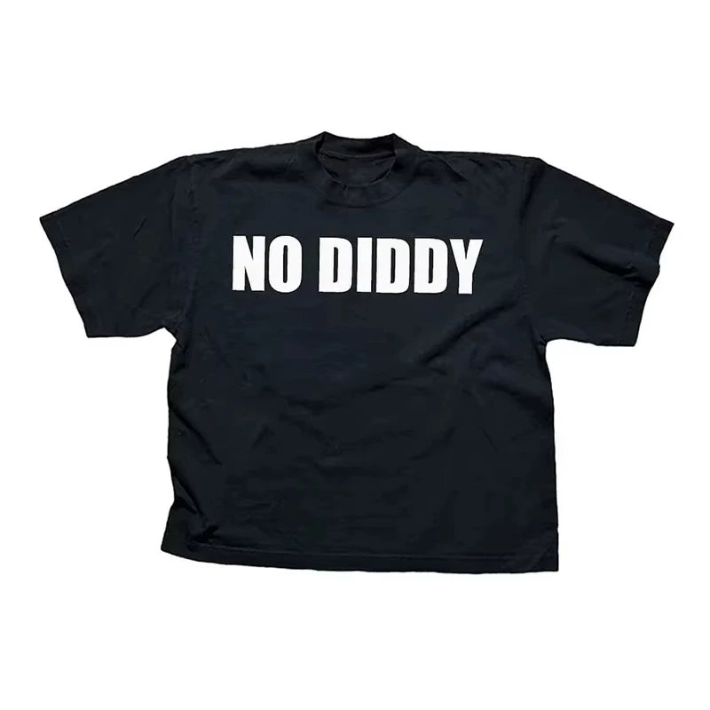 T-shirt de algodão Harajuku