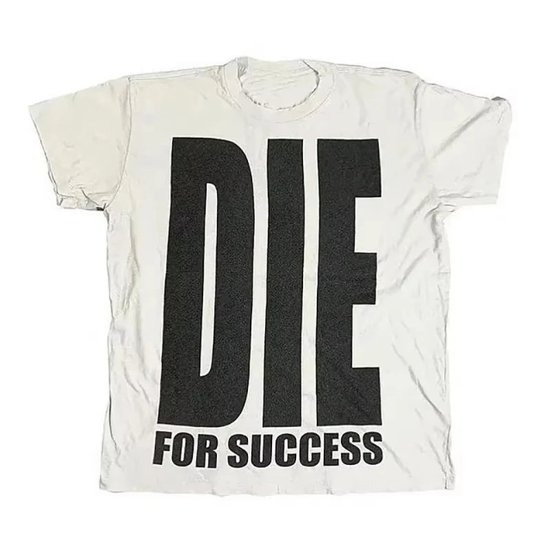 T-shirt de algodão Harajuku